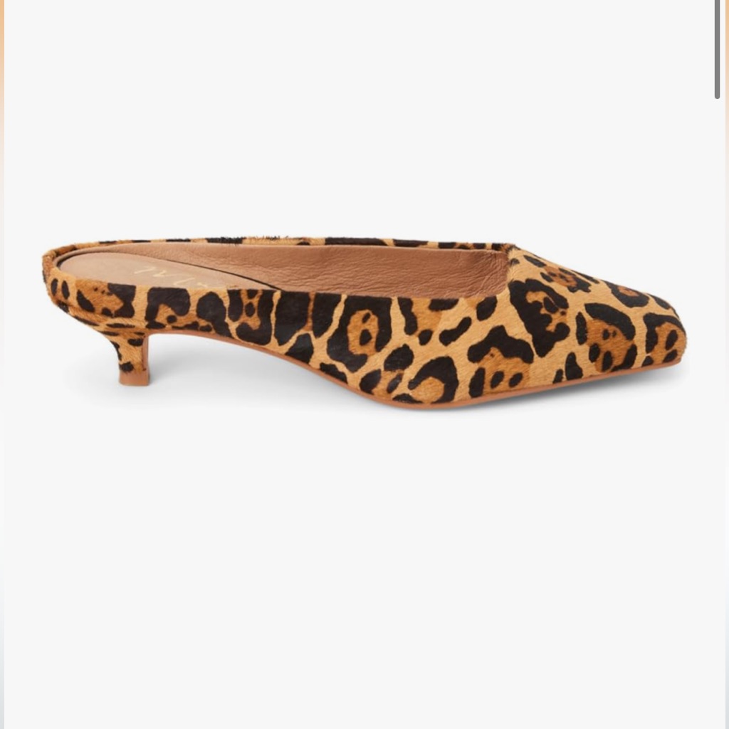 Matisse Leopard Print Kitten Heels, Size 9